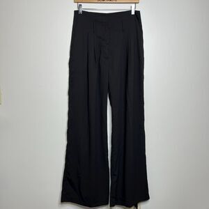 Lulus Black High Waisted Wide Leg Pants